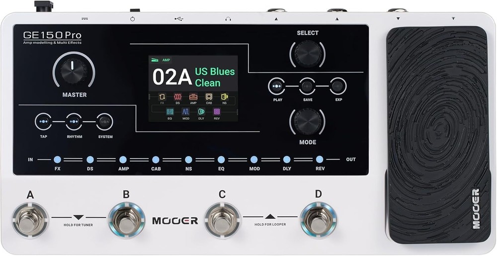Advanced GE150 Pro Guitar Amp with Expression Pedal - Live Performance Ready