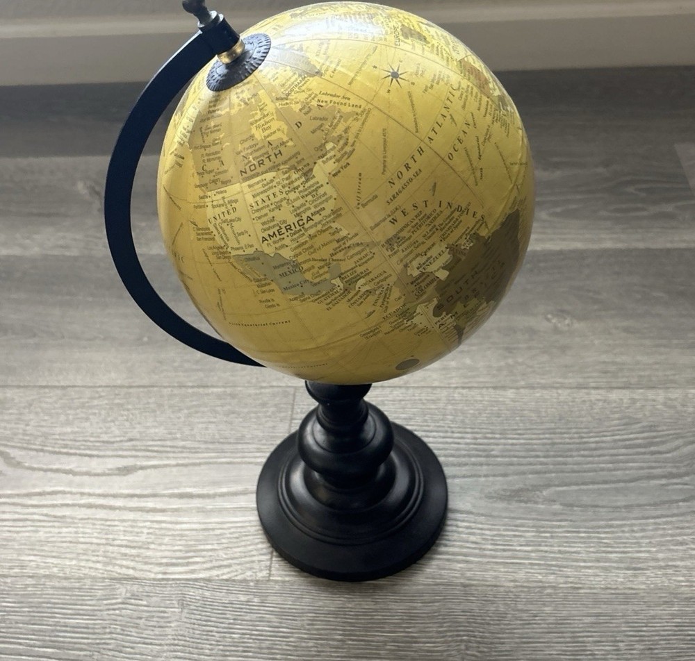 Yellow world globe Decoration