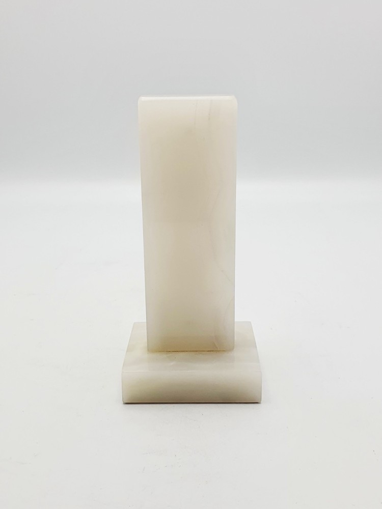 Nice White Onyx Desk Thermometer - circa 1930