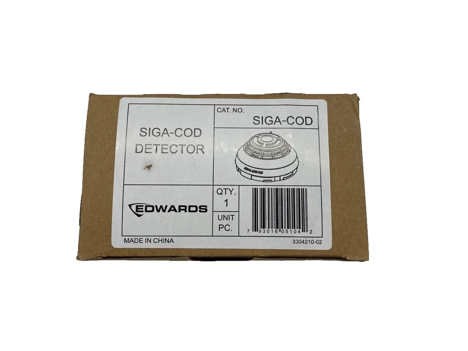 Edwards SIGA-COD Carbon Monoxide Detector - Same Day Shipping