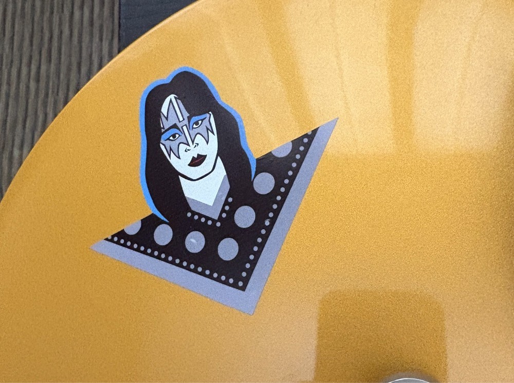 Classic Ace Frehley w/ Kiss makeup head full color Vinyl decal guitar sticker