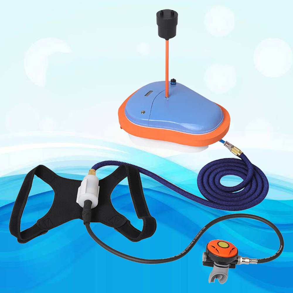 15M Upgrade Scuba Diving Ventilator Tankless Diving System Rechargeable Portable