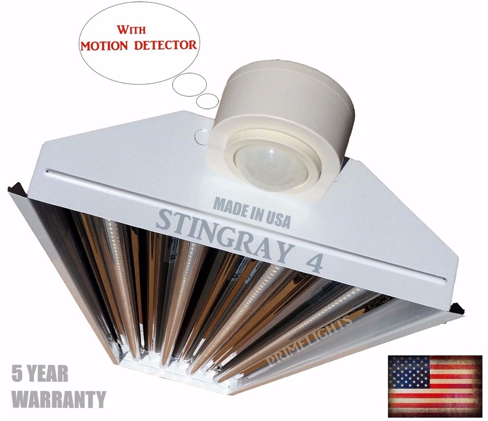 Outdoor Indoor Motion Sensor Detector Work Space Security LED Light 4 Lamp New