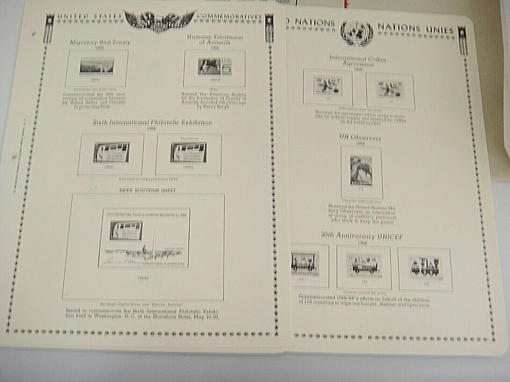 Minkus 1966 American Commemoratives Stamp Album Supplement #17 NOS