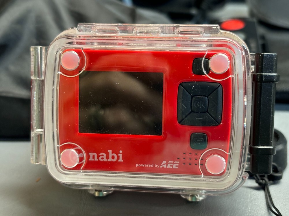 Nabi Square HD 4K Waterproof Action Camera - Red!