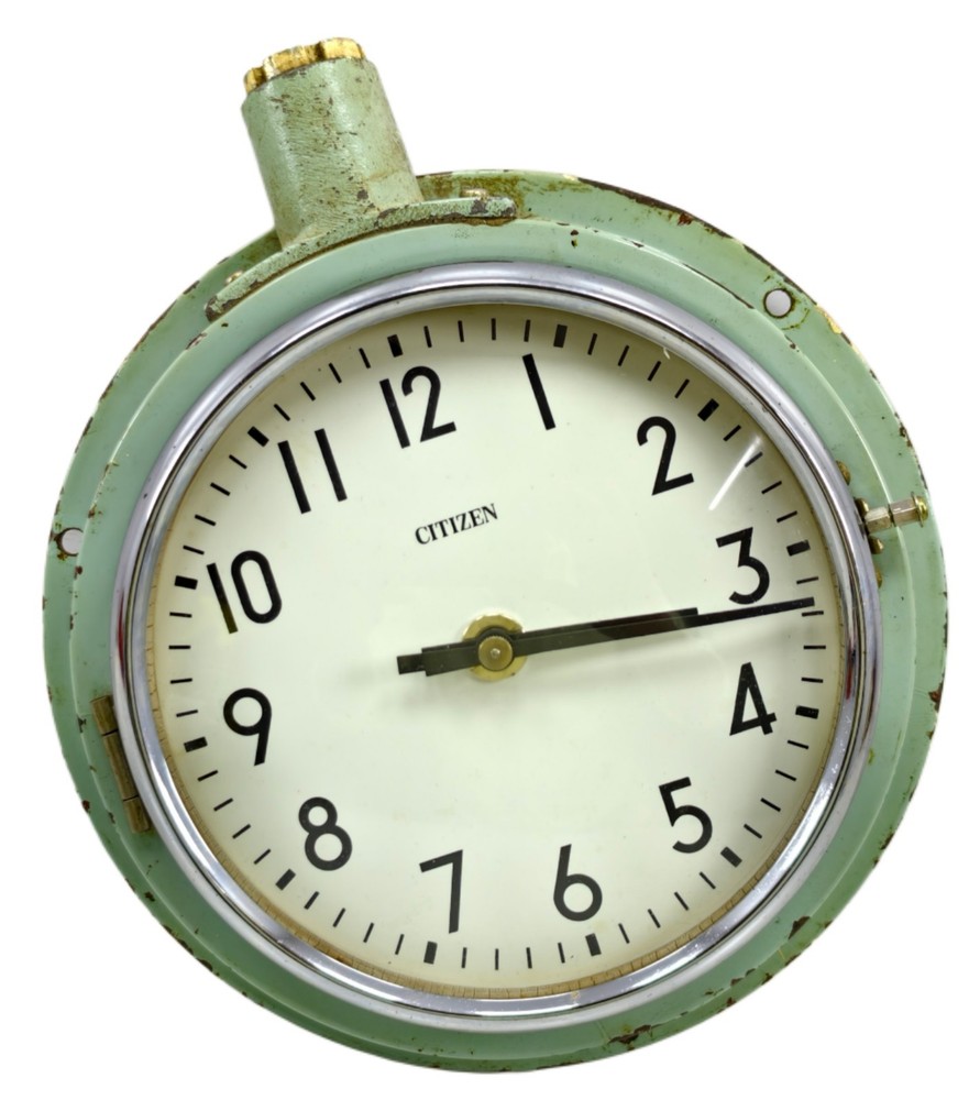 TIC Citizen Slave Clock Chrome Marine Master system Series 24VDC