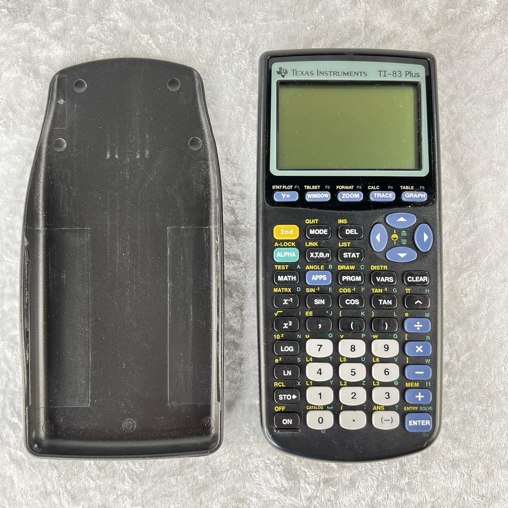 Texas Instruments TI-83 Plus Graphing Calculator w/Cover Tested Working *READ*