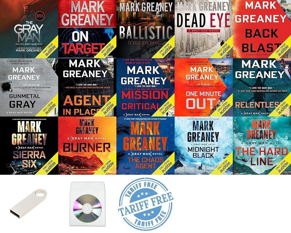 The GRAY MAN Series by Mark Greany (15 Audiobooks)