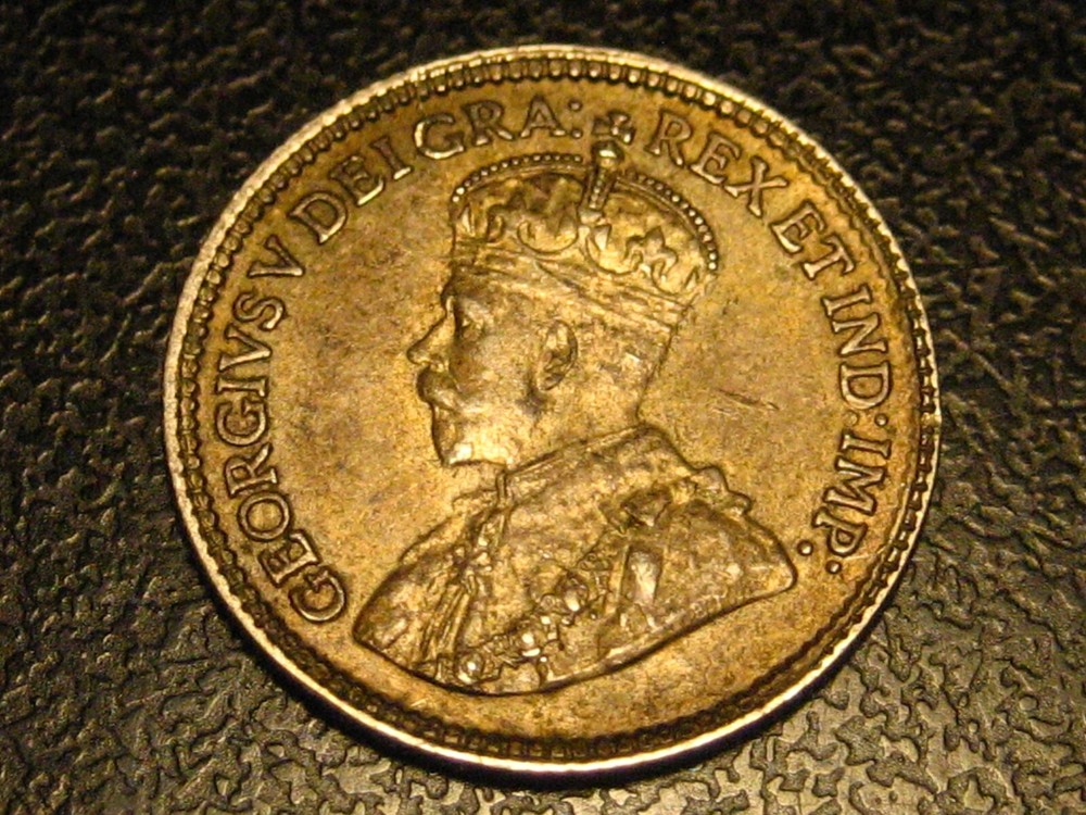1920 Canadian Five Cent 80% Silver Piece Uncirculated