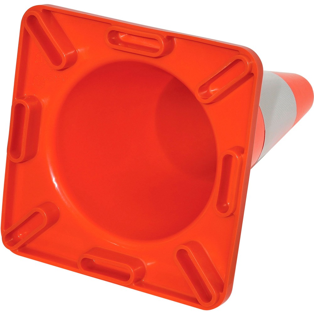 18" Reflective Traffic Cone Solid Orange Base 2-1/2 lbs