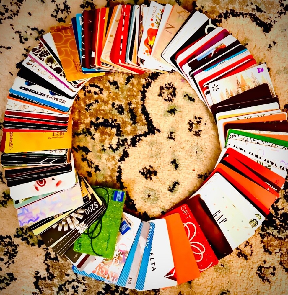 Over 200 collectible gift cards