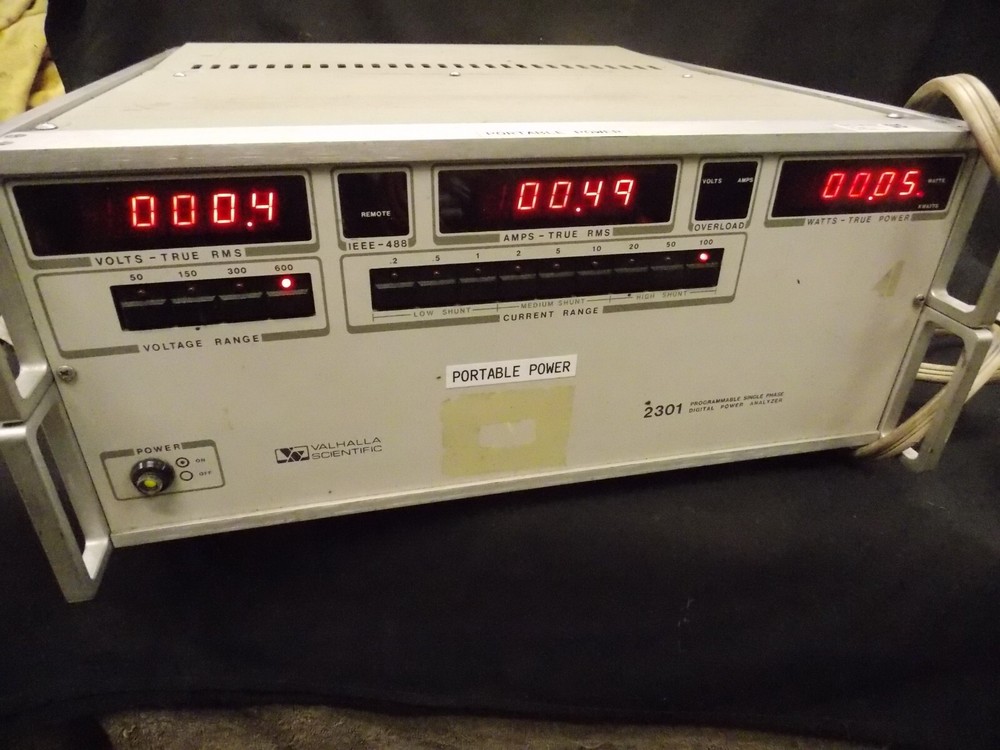 Valhalla Scientific 2301 Digital 1Ph 115/230v Power Analylzer Programable