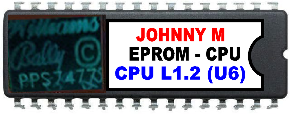 Johnny Mnemonic Pinball - CPU Rom 1.2R [U6] [Williams] EPROM