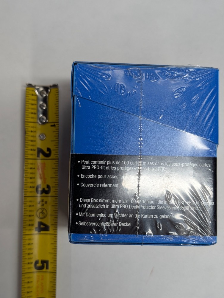 Ultra Pro Eclipse 100+ Deck Box with Locking Lid & Divider - Blue
