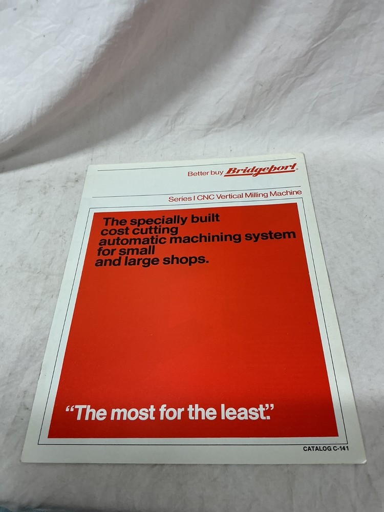 Bridgeport CNC Vertical Milling Machine Catalog C-141
