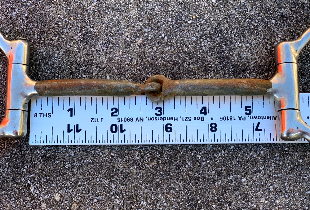 5" Sweet Iron Offset D Ring Snaffle Bit Western Horse Riding Training MARKED: RR