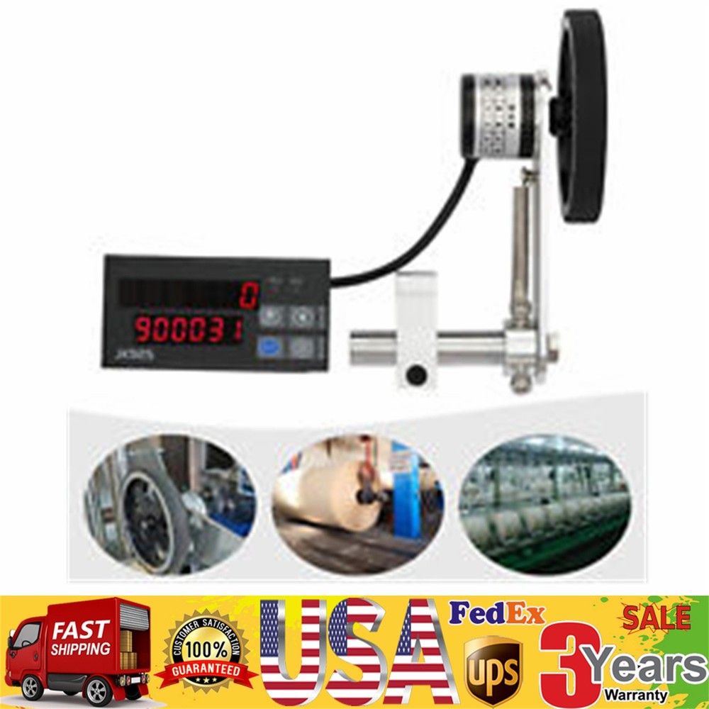 Electronic Digital Length Meter Rotary Encoder Rolling Wheel Distance Counter