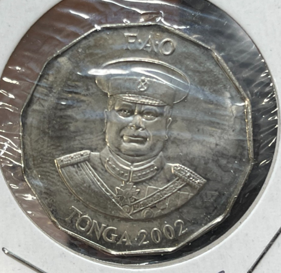2002 Tonga 50 Seniti Coin Excellent Condition