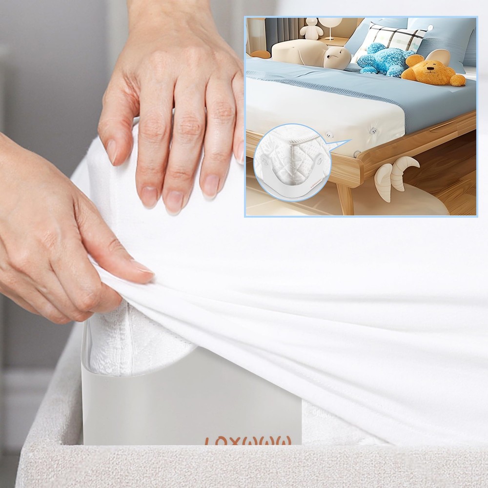 Bed Holders, 4-Pack Clip Grips ，Keep Sheets Tight on All Mattresses, No Elast...