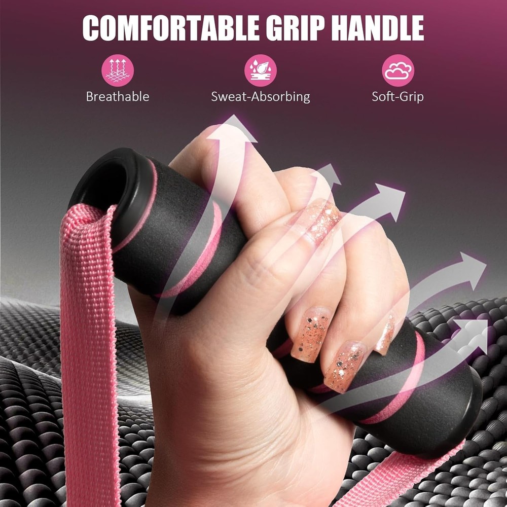 2 Pack Upgraded Exercise Handles Gym Handle Equipment Cable Machine Attachments