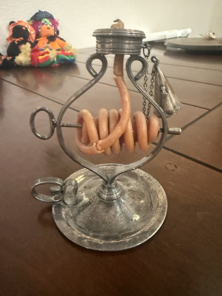 Antique Silver Plated Wax Jack