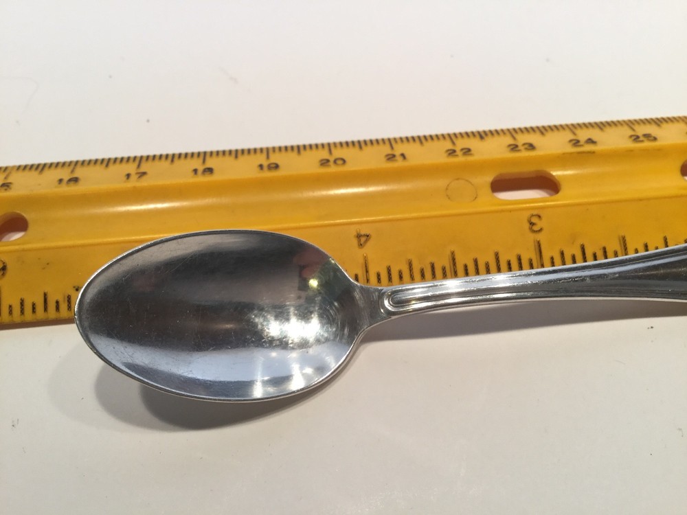 international silver company baby spoon with marking Hat CC