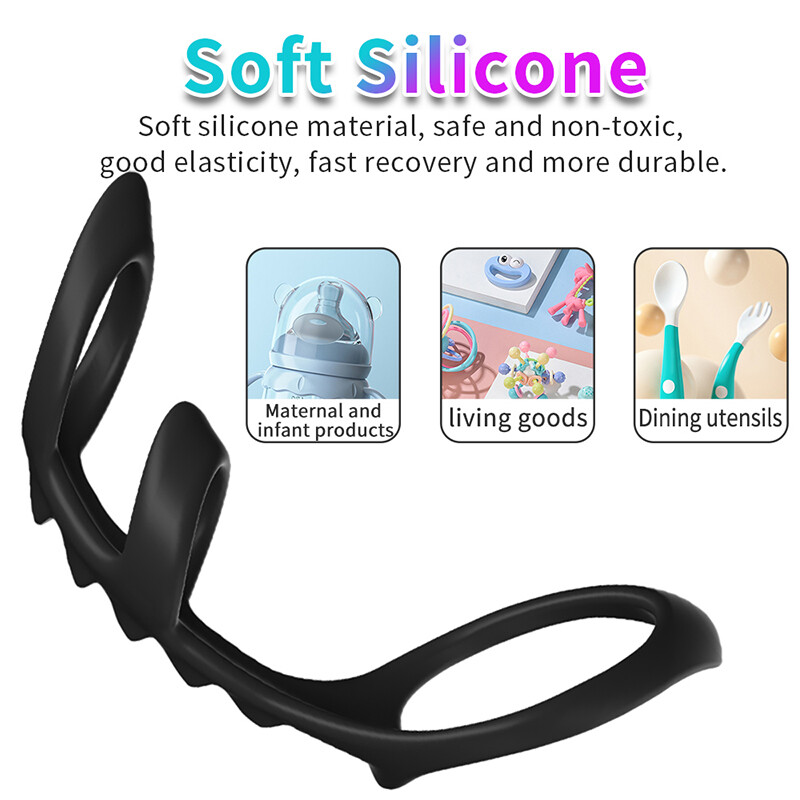 Reusable Ball-Scrotum-Stretcher-Ring-Penis Enhancer Delay Ejaculation for MALE