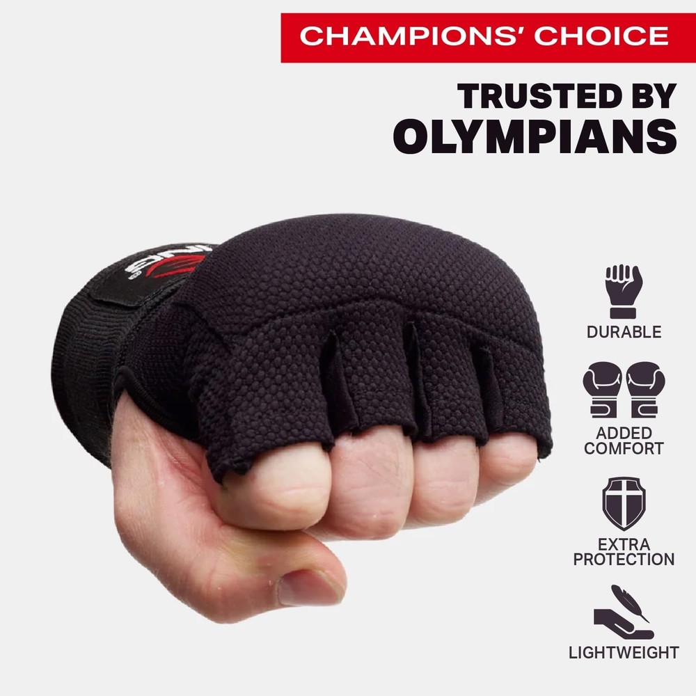STING Quick Boxing Hand Wrap Gloves - Elastic Compression & Knuckle Padding -...