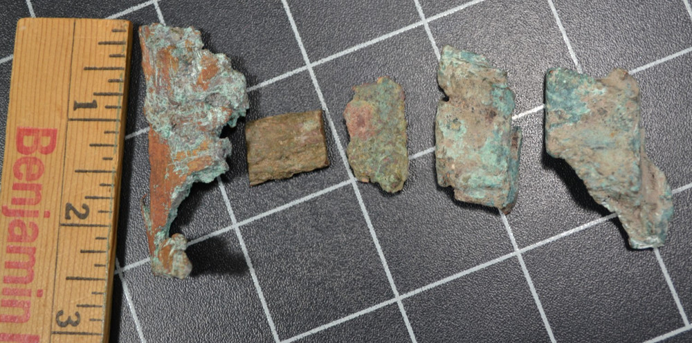 CLIFF MINE - KEWEENAW COUNTY - COPPER CHISEL CHIPS - 1845-1878