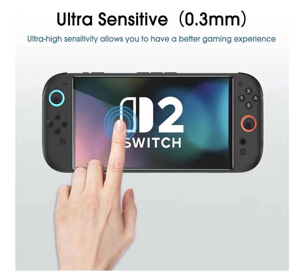 Tempered Glass Screen Protector Compatible Nintendo Switch 2 7.9inch 3pk