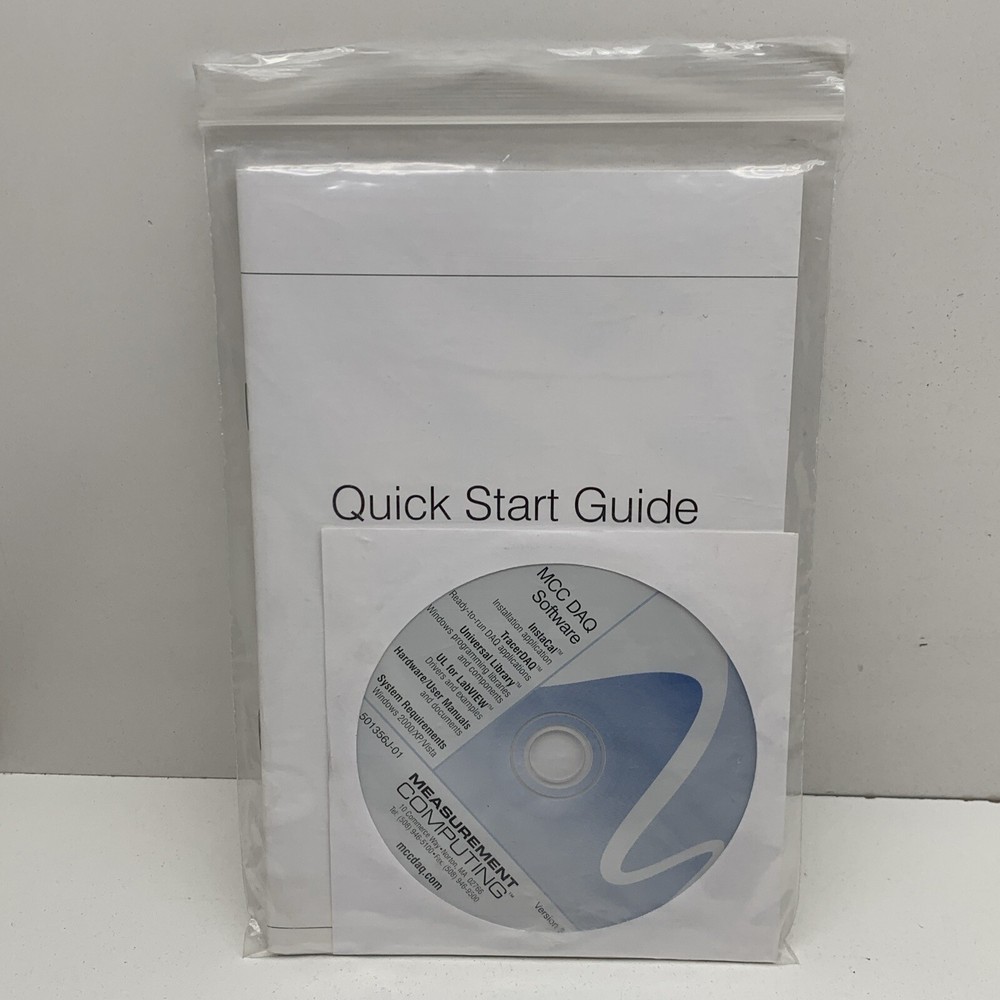 National Instruments 501356J-00 MCC DAQ Software CD-ROM CD Kit Version 5.72