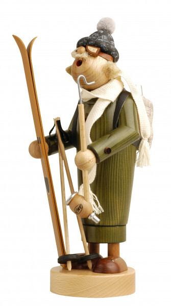 Skier German Incense Smoker