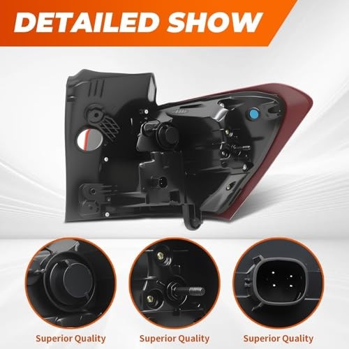 Driver Side Tail Light Assembly Compatible with 2018-2021 Equinox Left