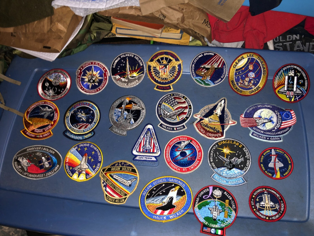 23 Different SPACE SHUTTLE Missions NASA Full Size Patches