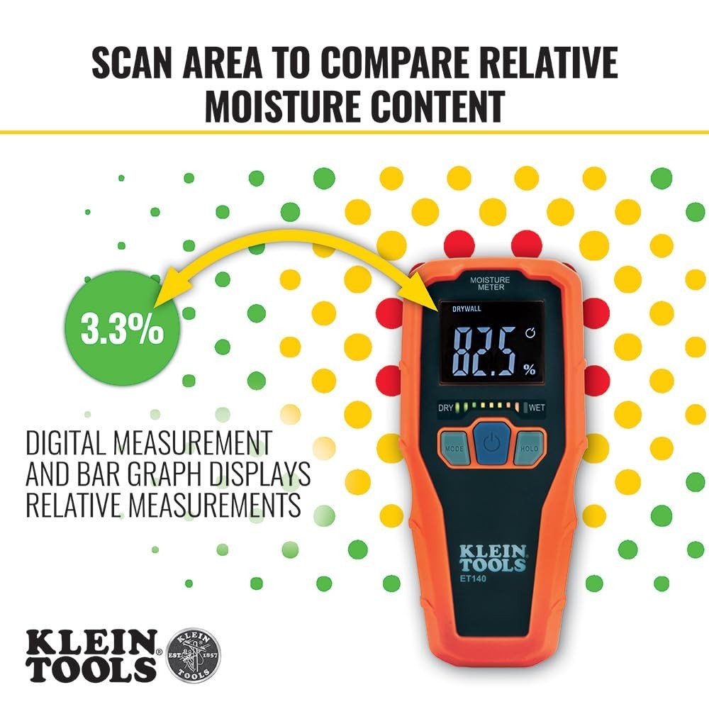 Moisture Detection Tool with Reverse Display
