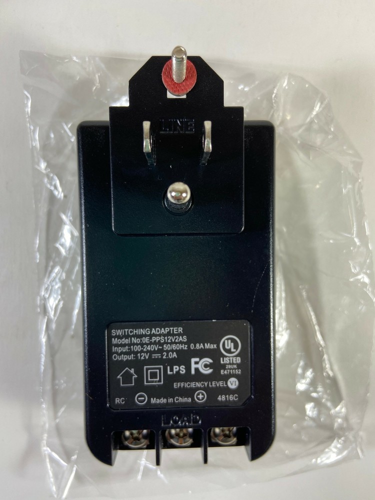NEW! WBOX Technologies 0E-PPS12V2AS 12VDC, 2AMP, With Ground - Power Supply