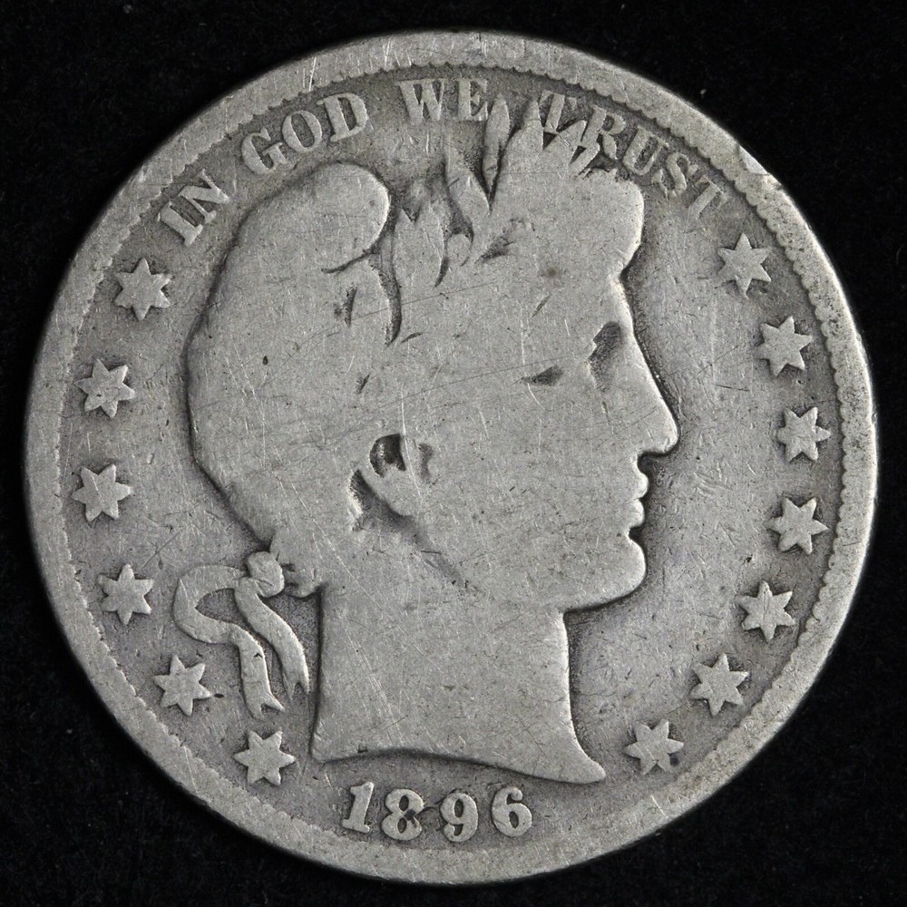 1896-O Barber Silver Half Dollar VG E280 T