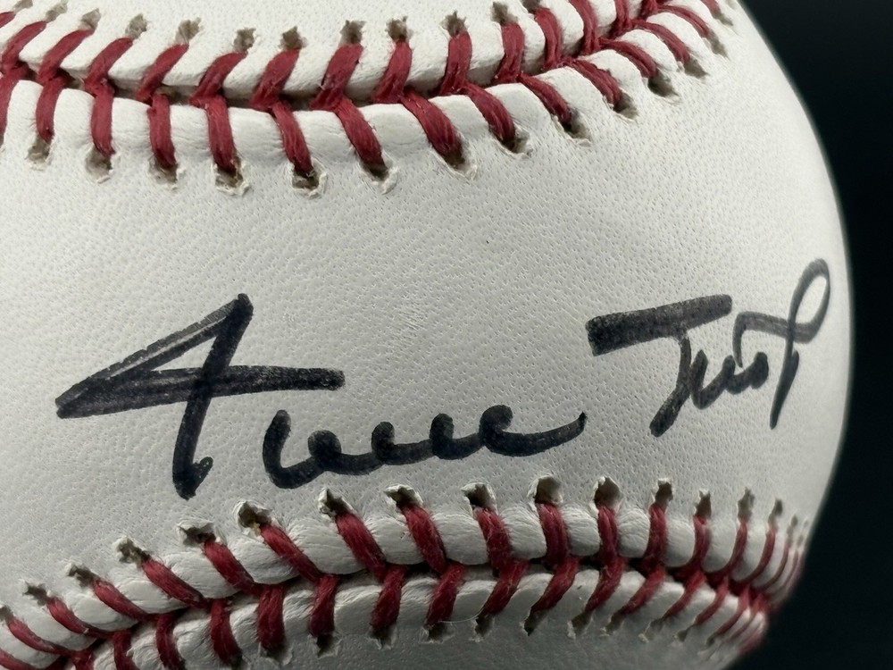 Willie Mays Signed Baseball With COA & Case