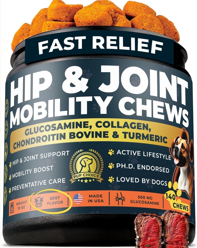 Glucosamine 500mg Hip & Joint Support Supplement for Dogs