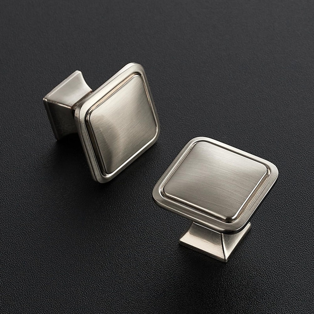 Ravinte Hardware 30 Pack Brushed Nickel Cabinet Knobs Single Hole Center Soli...