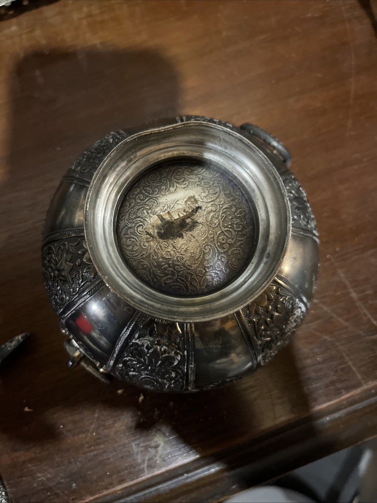 Vintage Silver Plated Bowl with Swing Handles, Serving Bowl, Trinket Dish