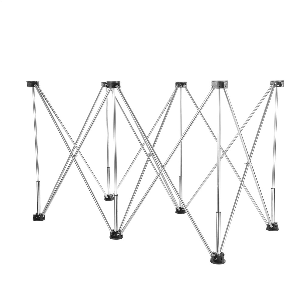 44*23in Portable Work Station with Storage Bag, Foldable Work Bench Table Silver