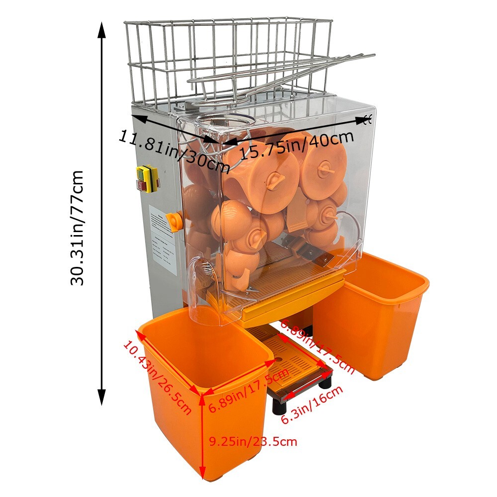 Automatic Orange Squeezer Grapefruit Juice Commercial Juicer Machine 110V