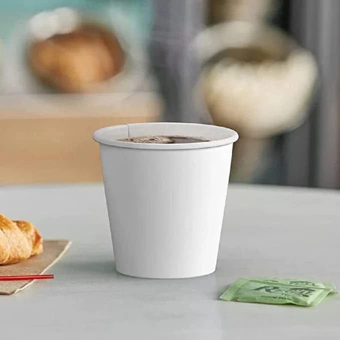 1000 Pack Disposable Poly Paper Hot /Cold Coffee Tea Cups Only 16 Oz Case White