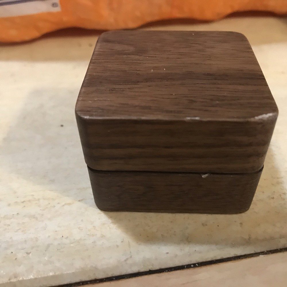 Crochet Ring in Wooden Display Box