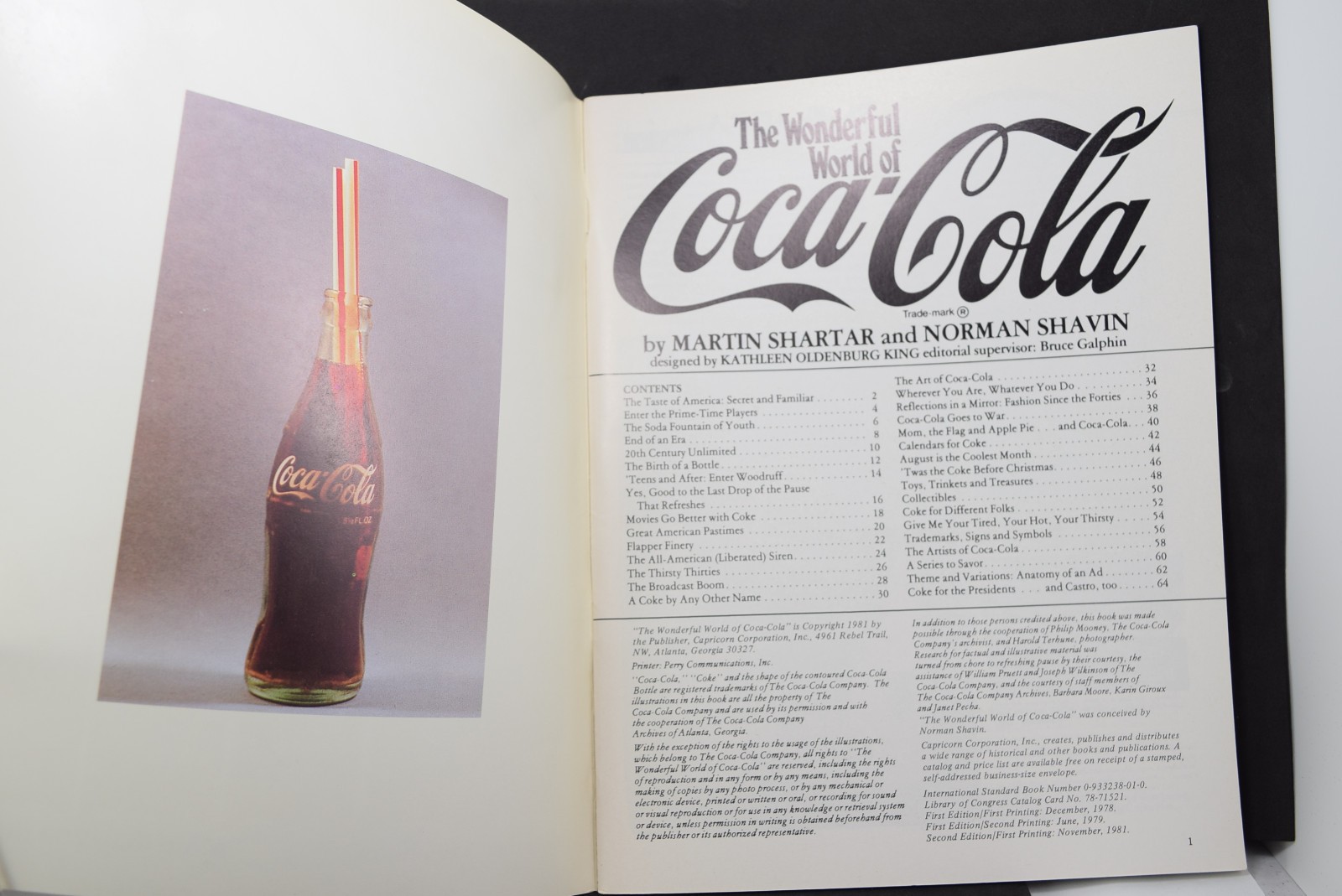 The Wonderful World of Coca-Cola Shartar Norman Shavin 1981