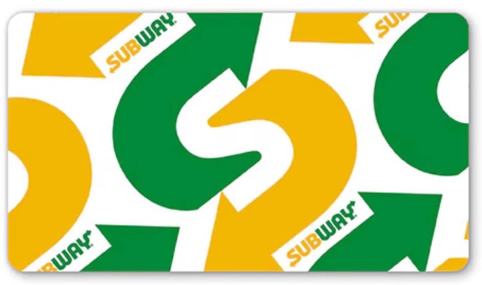 Subway Gift Card $100 - Physical Card