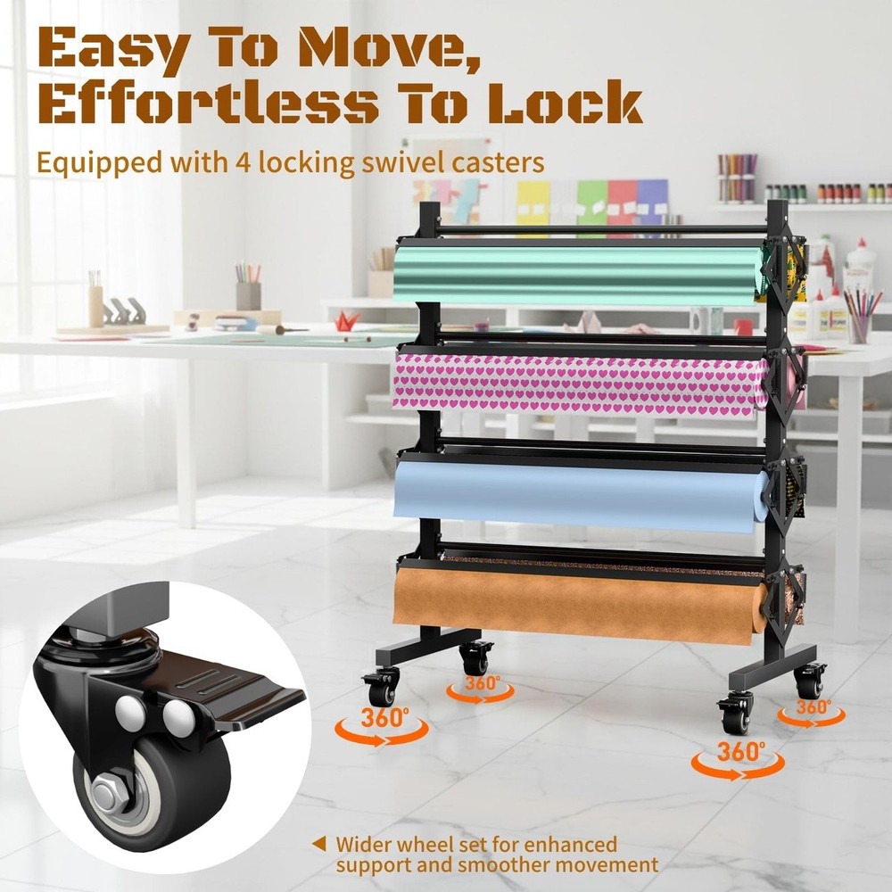 Butcher Roll Dispenser with Cutter 8 Spindle