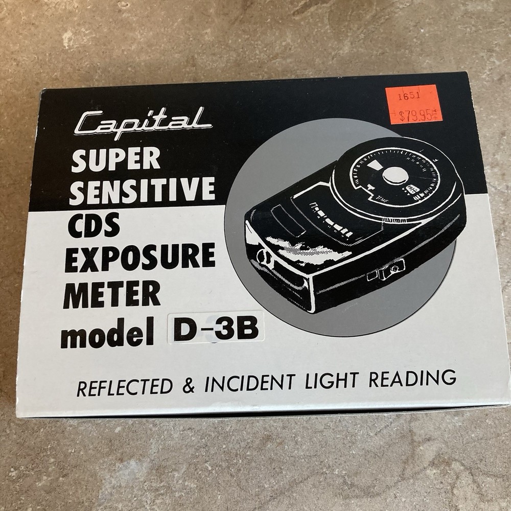 CAPITAL D-3B Incident & Reflected Light Reading CDS Exposure Meter + Case