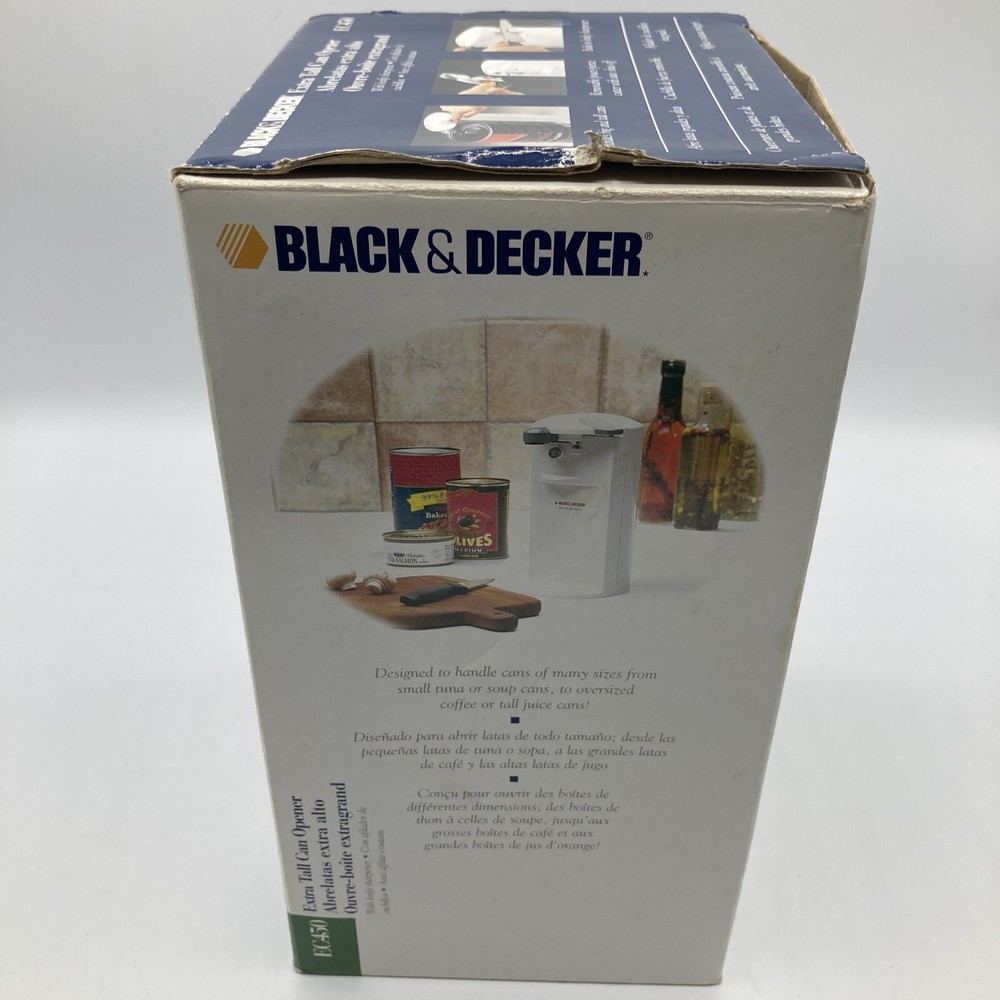 Black & Decker Can Opener Extra Tall Knife Sharpener EC450